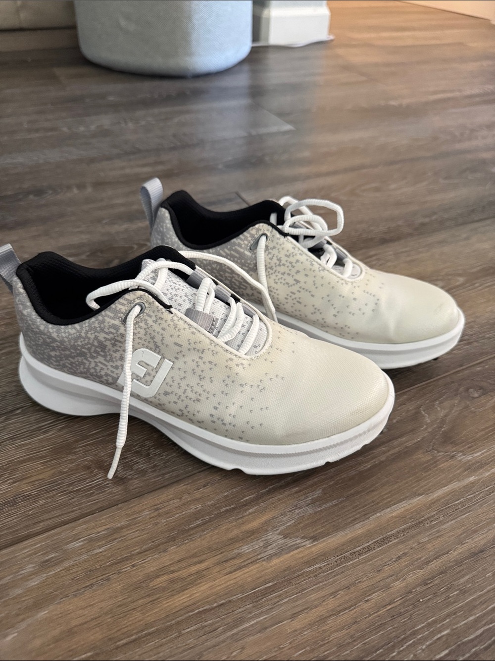 FootJoy White and Gray Golf Sneakers